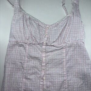 Hollister Pink Plaid Chemise